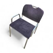 4 x black upholstery Castiglietta dining chairs by Castiglioni for Zanotta / Italy 1960s