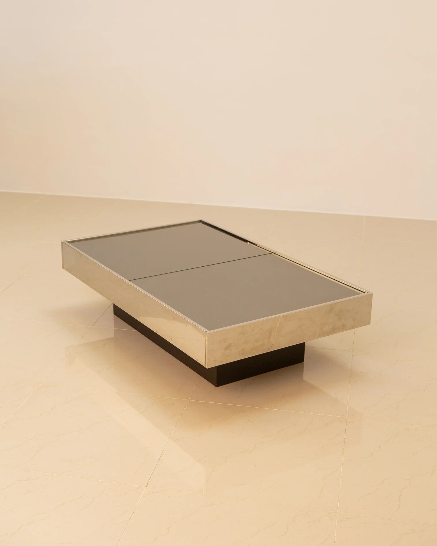 "Bar" coffee table by Willy Rizzo for Cidue 70's