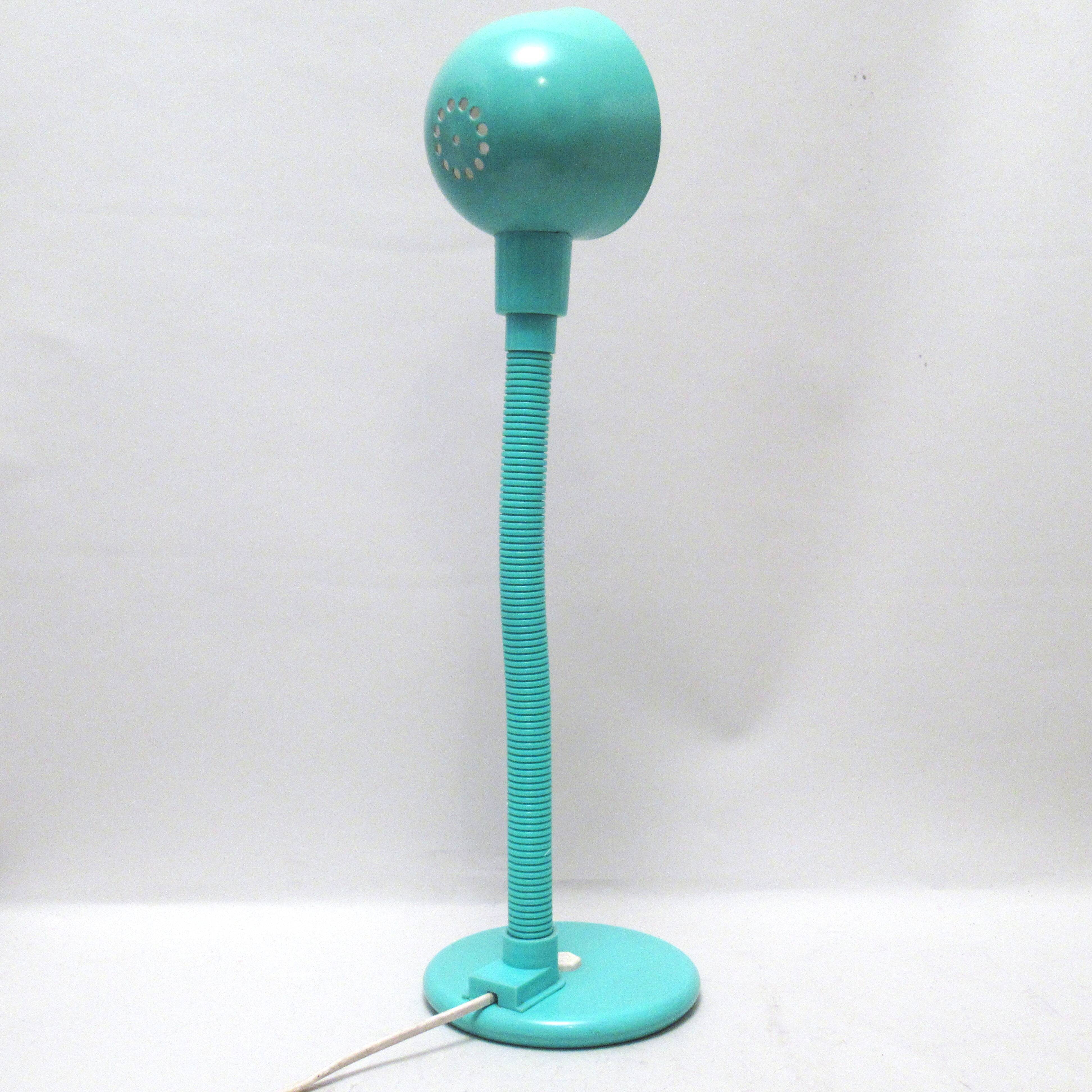Mint green desk lamp 80s
