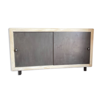 Storage cabinet sliding door