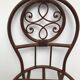 Pair of vintage bar high chairs in copper and wrought iron