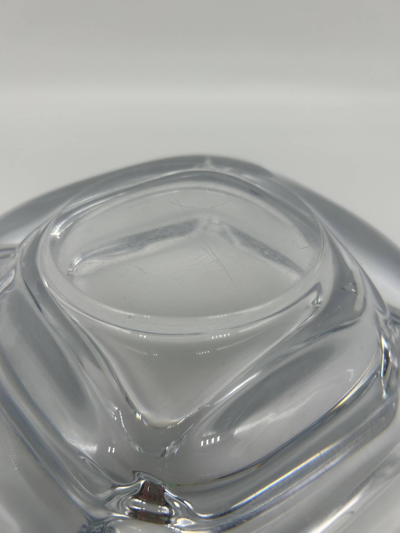 Large crystal ashtray