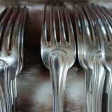 14 antique silver-plated cutlery sets