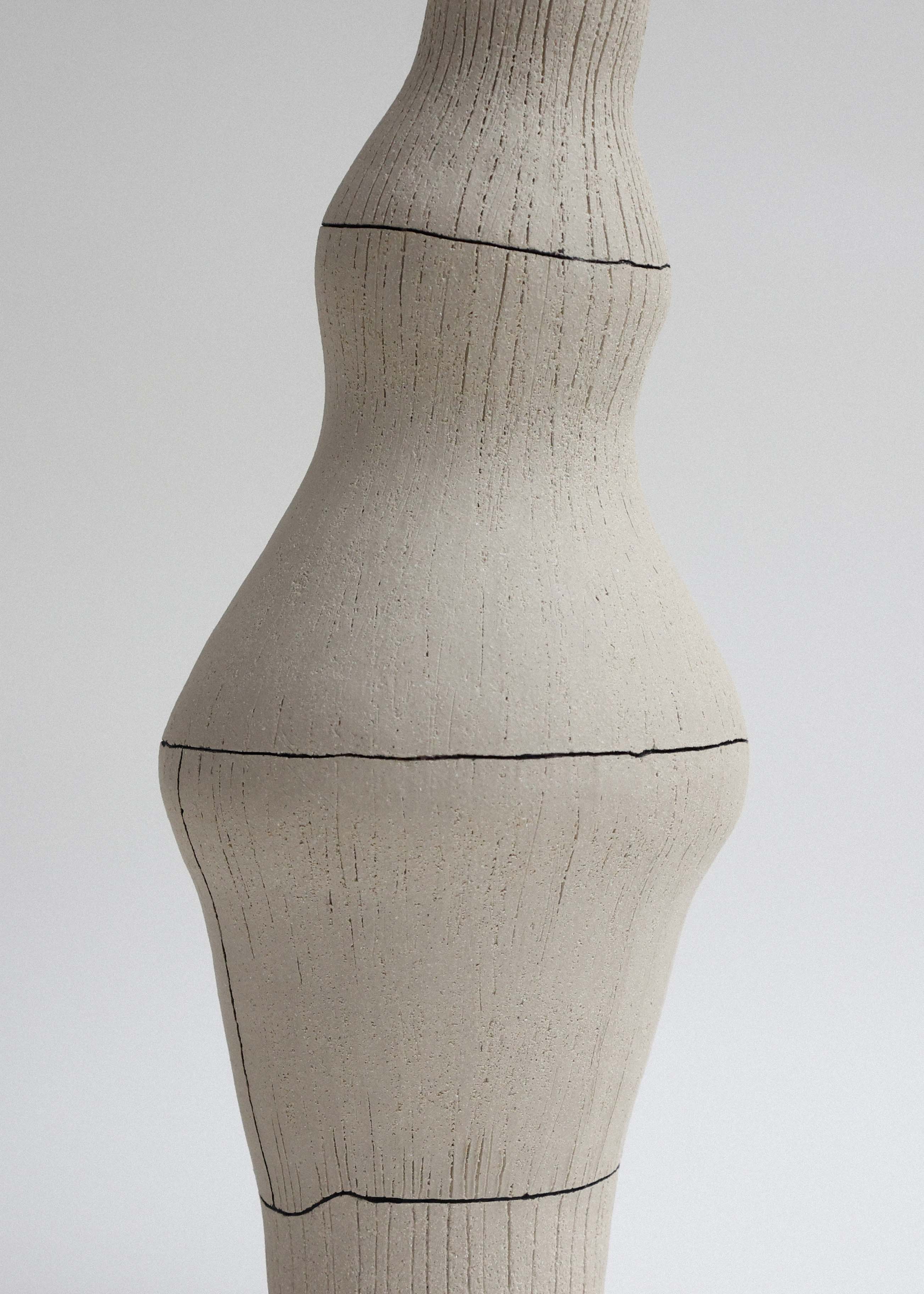 Unique stoneware vase from the 1991 series