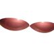 Set 2 vintage wall lamp SCE half moon metal uplight 39cm