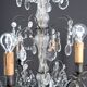 Important bronze chandelier, Baccarat crystal, Louis XV style, 1900.