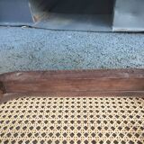 Banquette de piano cannee ancienne style Louis XVI