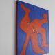 The Orange Man 55x45cm painting on stretched canvas by Bodasca