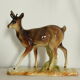 Large young chamois ceramic trinket