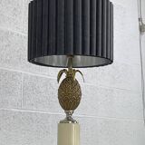 Lampe ananas en laiton vintage