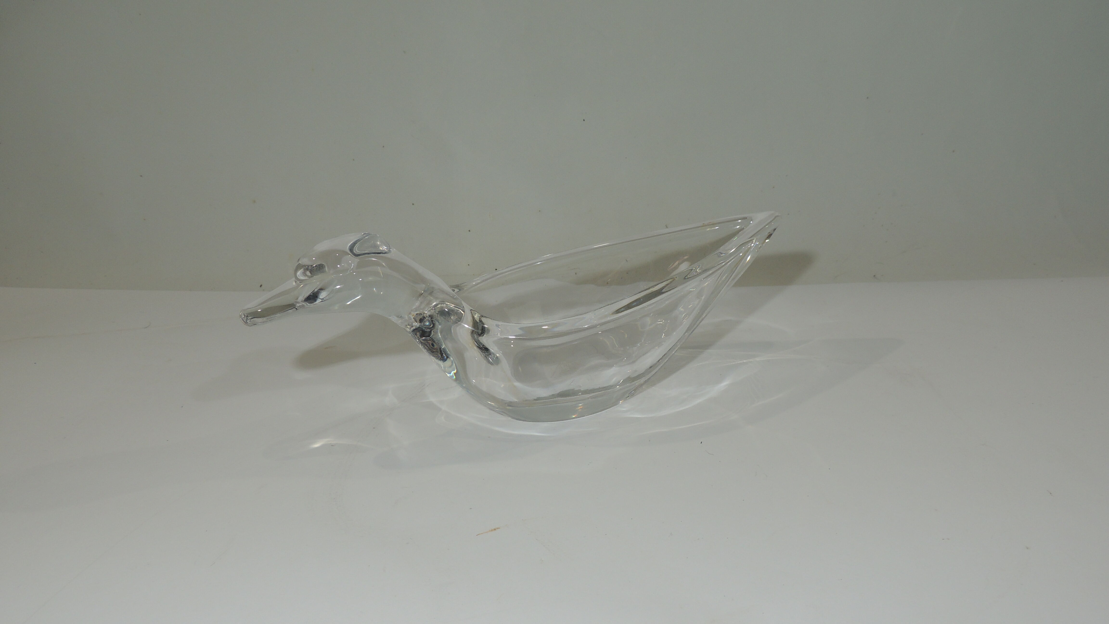 Vide poche « canard » de Vannes cristal vintage