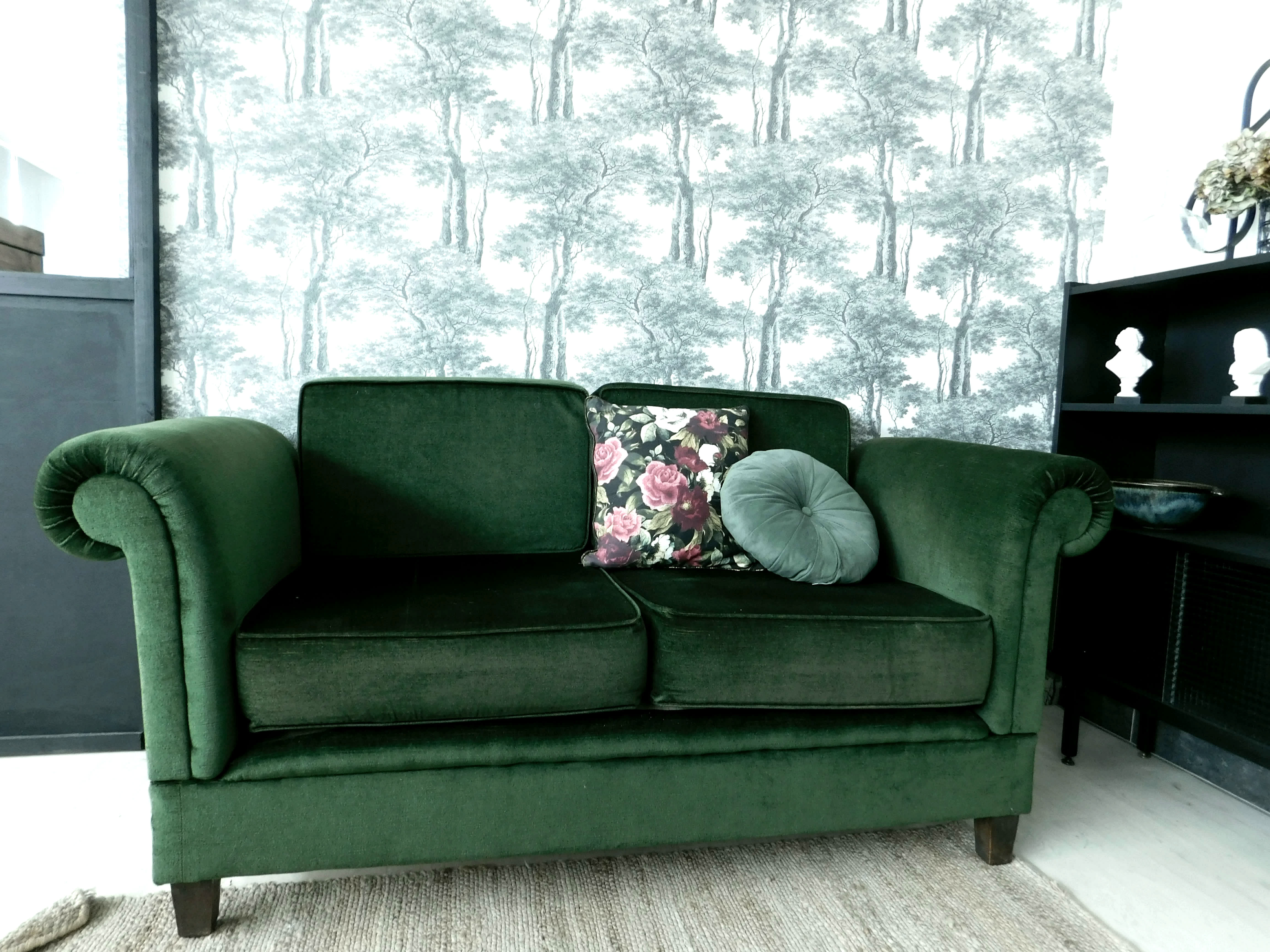Vintage green couch