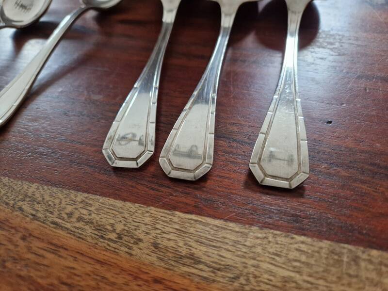 Christofle - Set of 12 Tosca pattern silver-plated table spoons