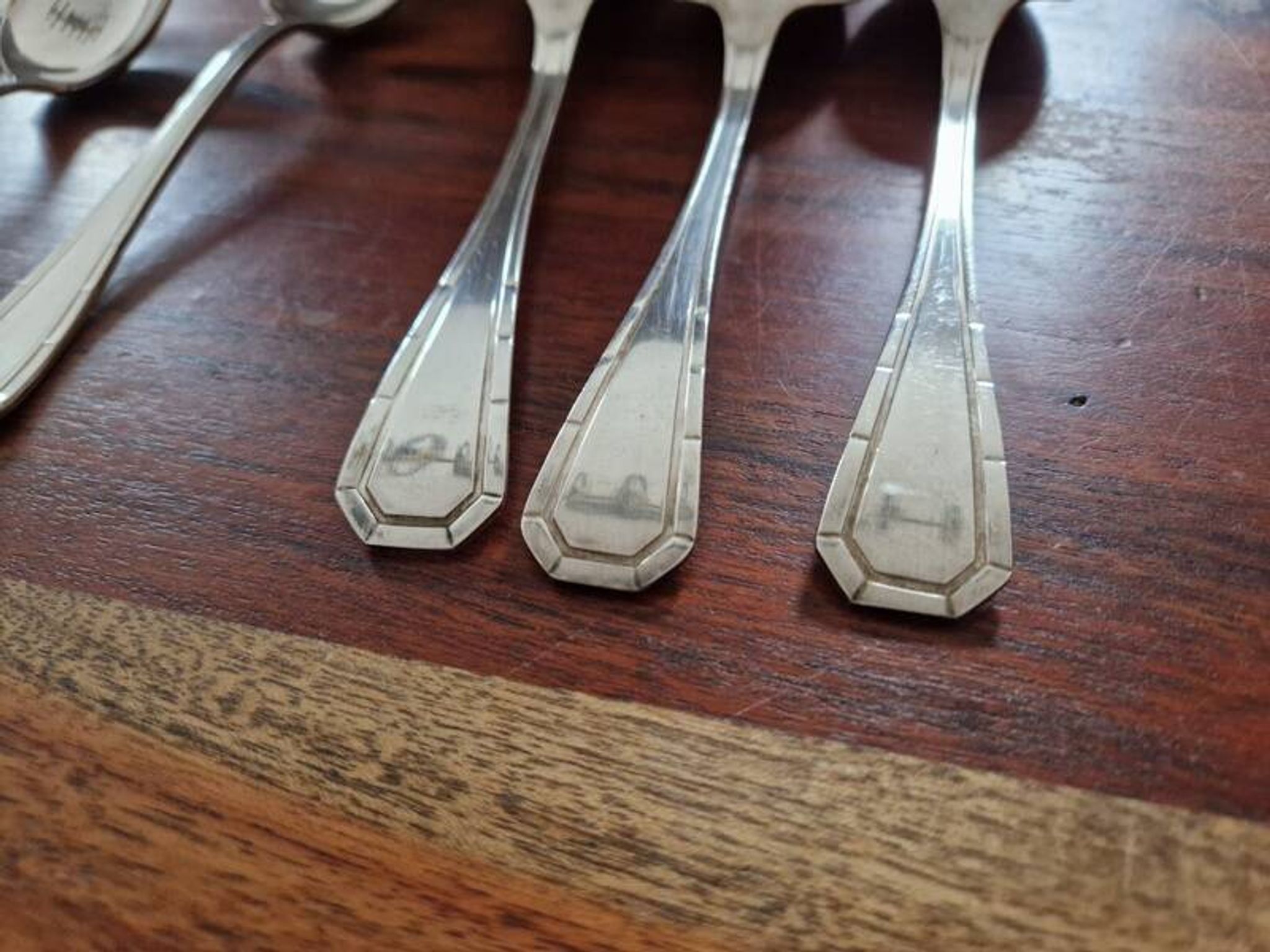 Christofle - Set of 12 Tosca pattern silver-plated table spoons