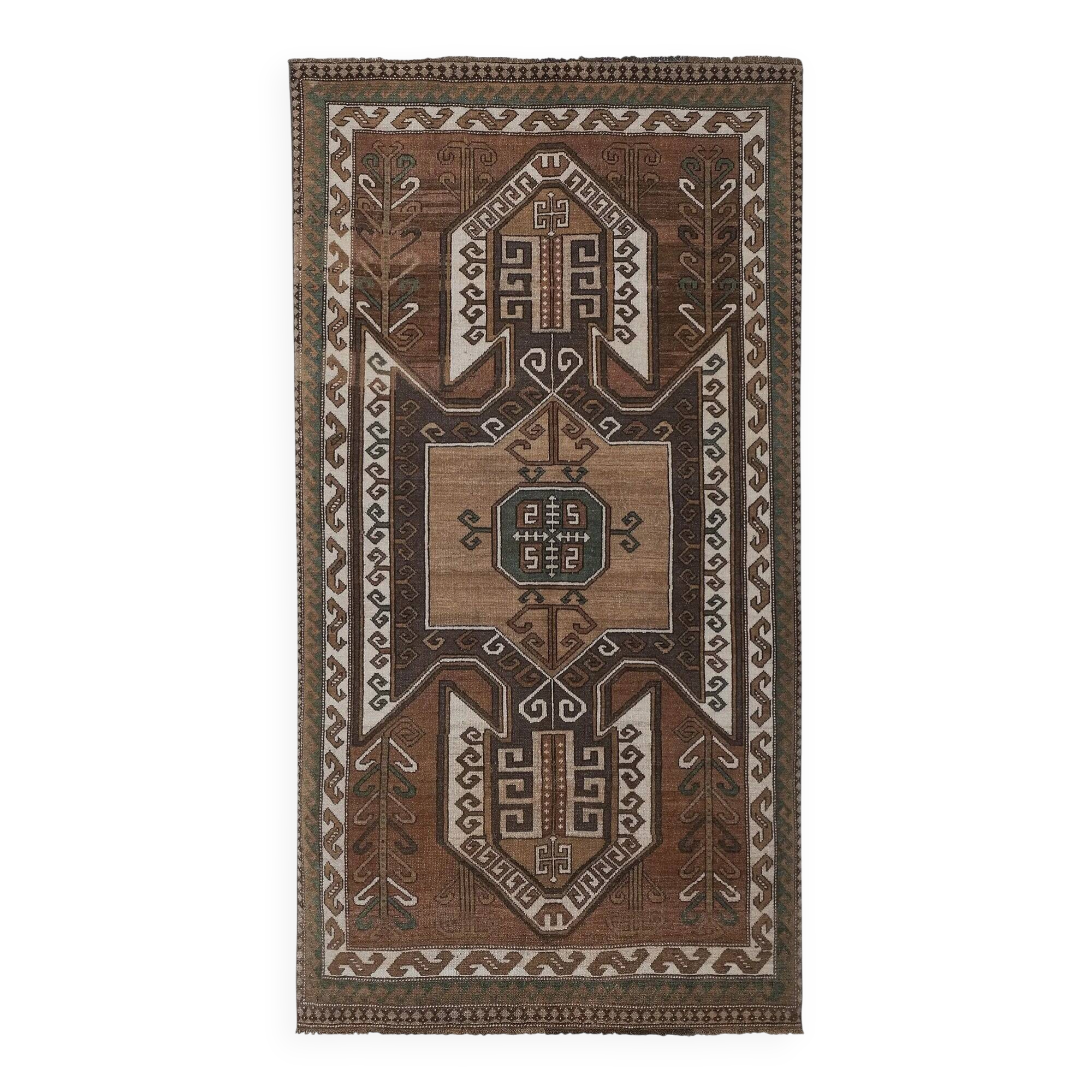 Vintage Turkish rug handmade 152x272 cm