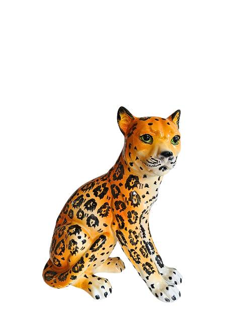 Léopard en céramique – Italie Années 70