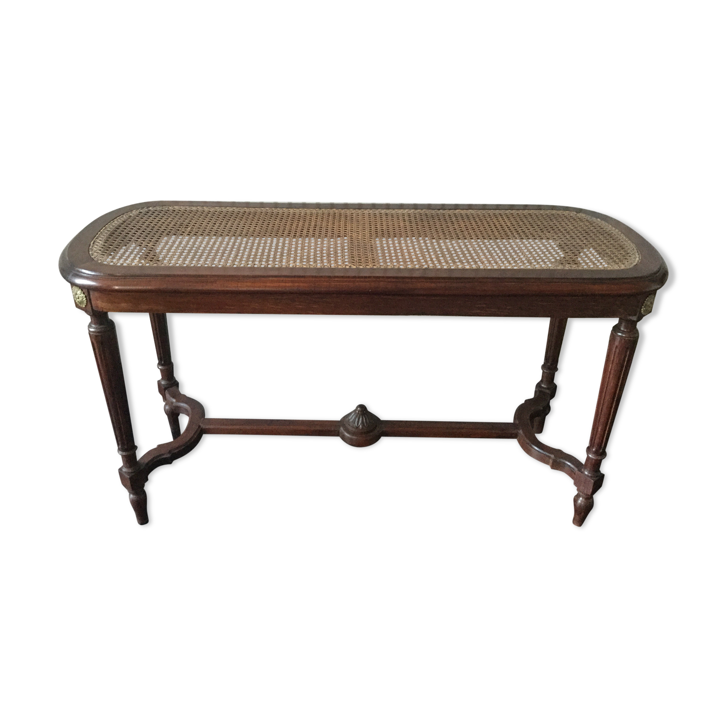 Mahogany piano bench