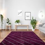Modern Moroccan carpet dark pink contemporary art 150x180cm