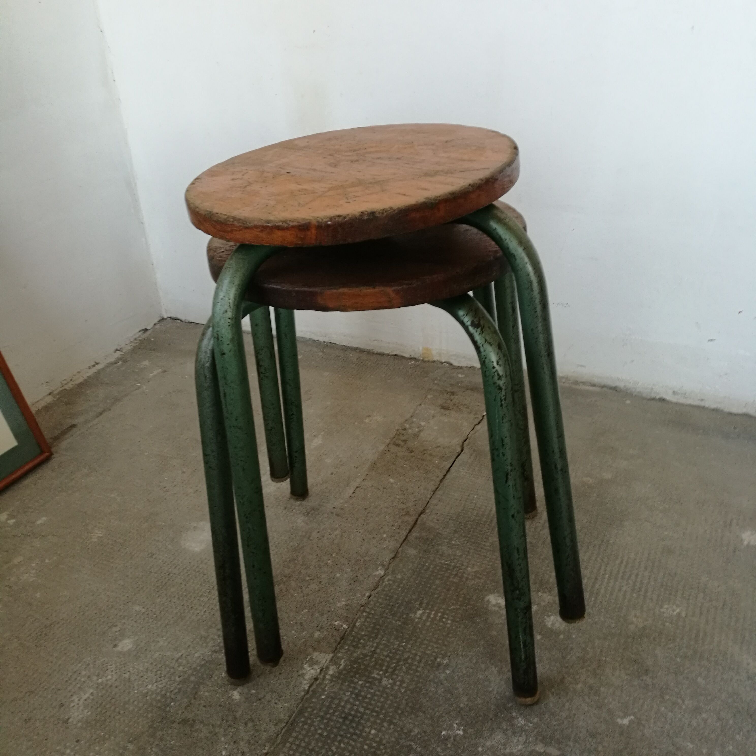 Pair of school stools