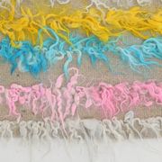 Tapis Kilim rose et bleu 3x10, 94x294 cm