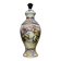 Ceramic lamp with oriental decoration and signature