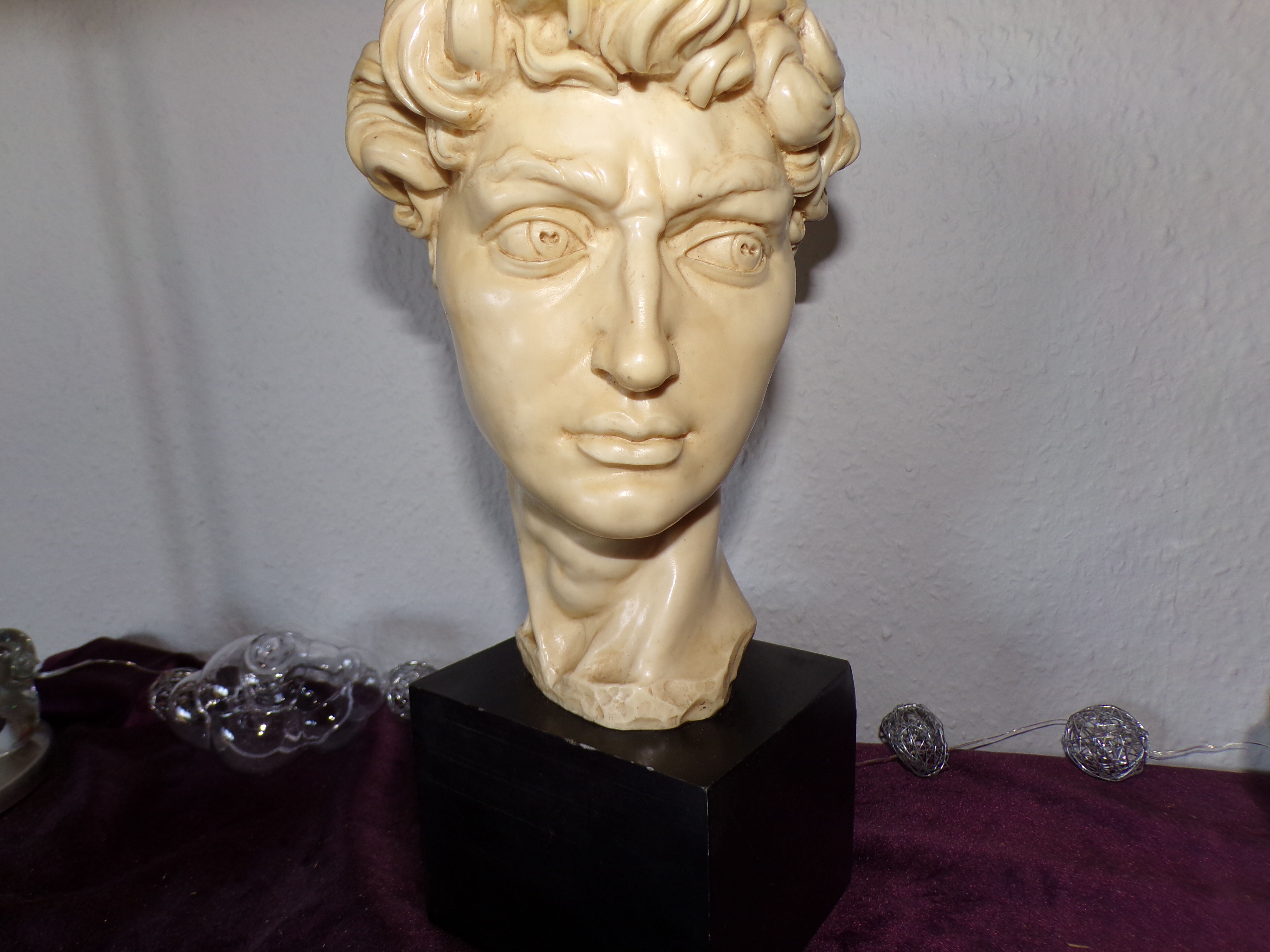 Bust of David signed Santini