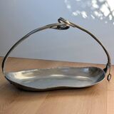 ​Basket  ​in Pewter ​Signed ​Jean Goardère - Arts and crafts