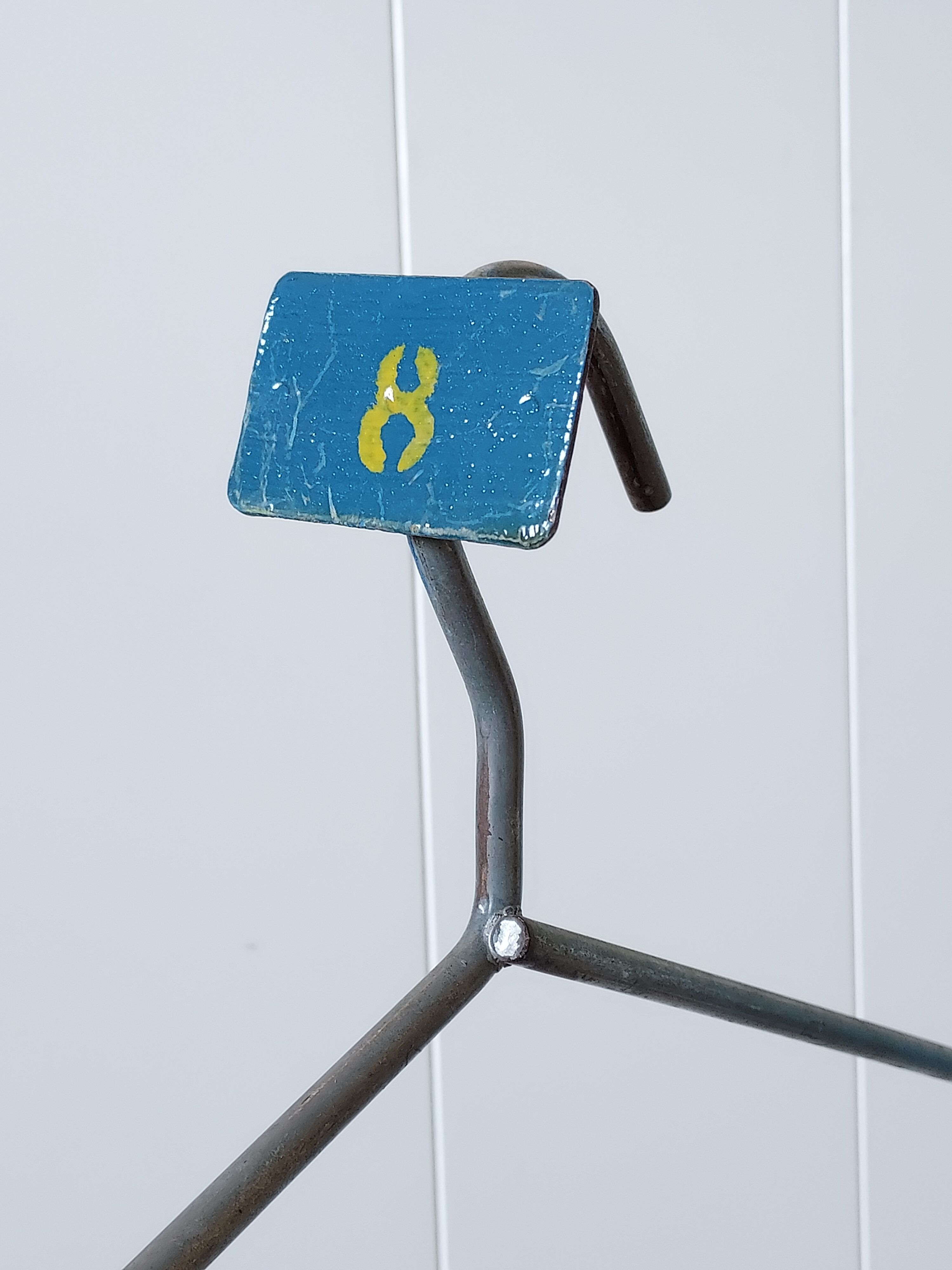 Antique perforated metal pool jack