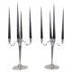 Sculptural Art Deco set of chandeliers in tin, Sweden, 1940s.