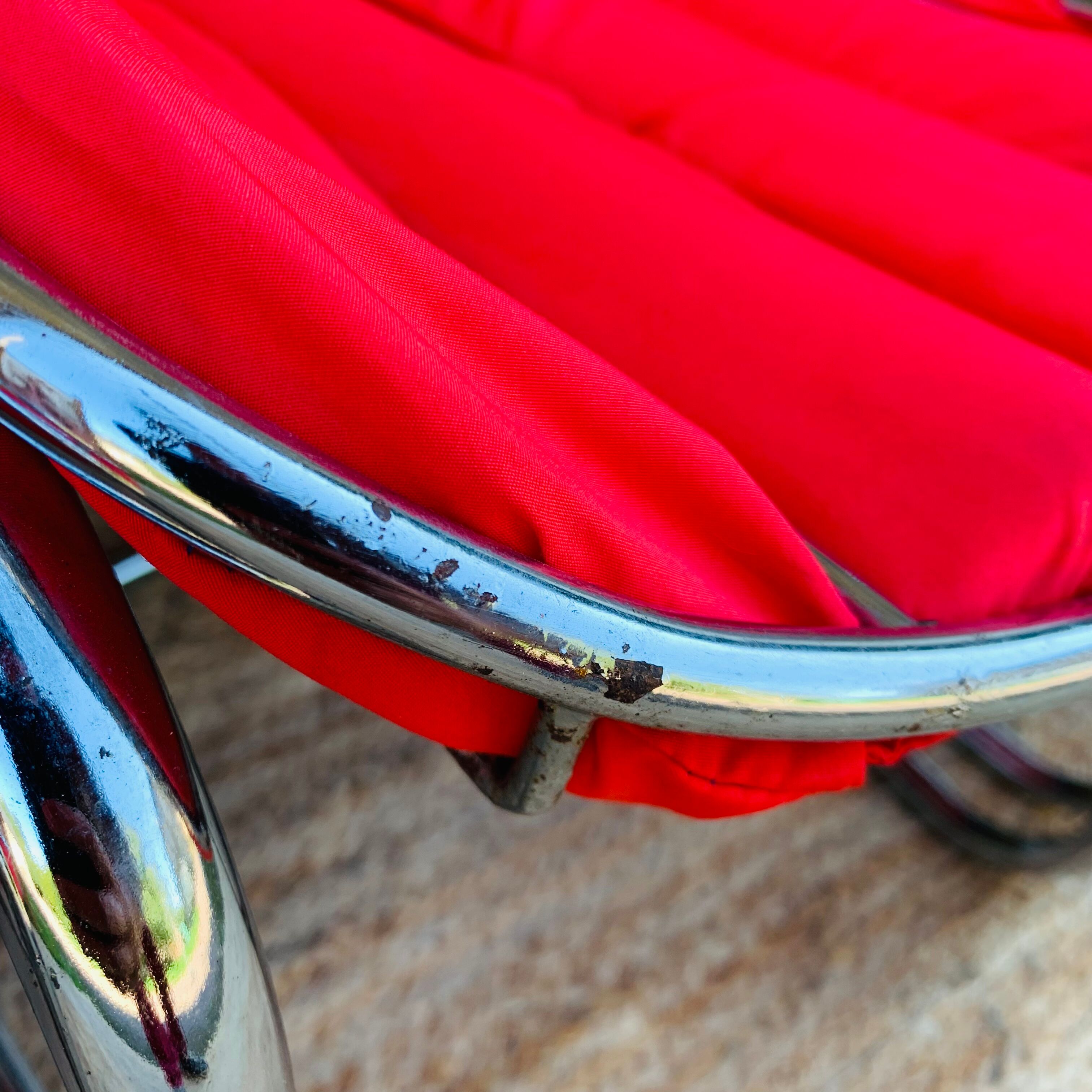 Set of 4 chairs metal Italian design