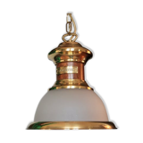 Hanging lamp old river wood brass glass