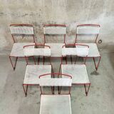 Set of six "Spaghetti" chairs by Giandomenico Belotti