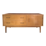 Scandinavian design sideboard in oak and mahogany