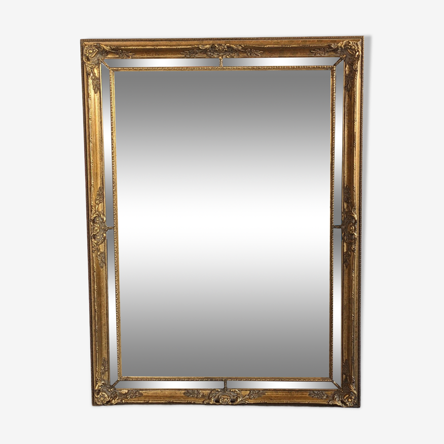 Miroir à parclose de style Louis XV en bois doré 115x85 cm | Selency