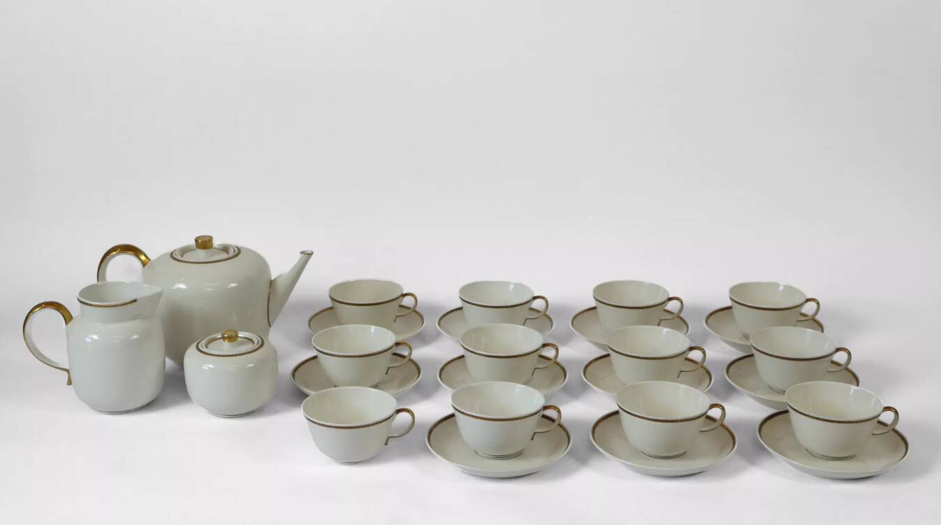 Tea service 12 people, Richard Ginori, 30s