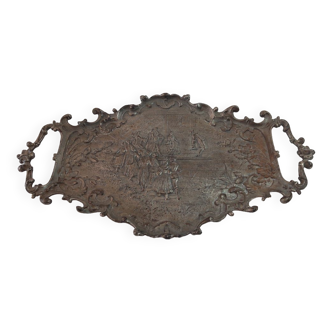 Plat ancien art nouveau