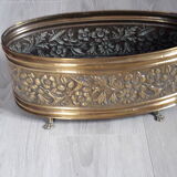 Yellow copper oval planter