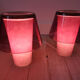 Duo of lamps Ikea model Gavik vintage