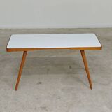 Table basse opaxit blanc par Jiri Jiroutek pour Cesky Nabytek 1960
