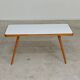 White opaxit coffee table by Jiri Jiroutek for Cesky Nabytek 1960