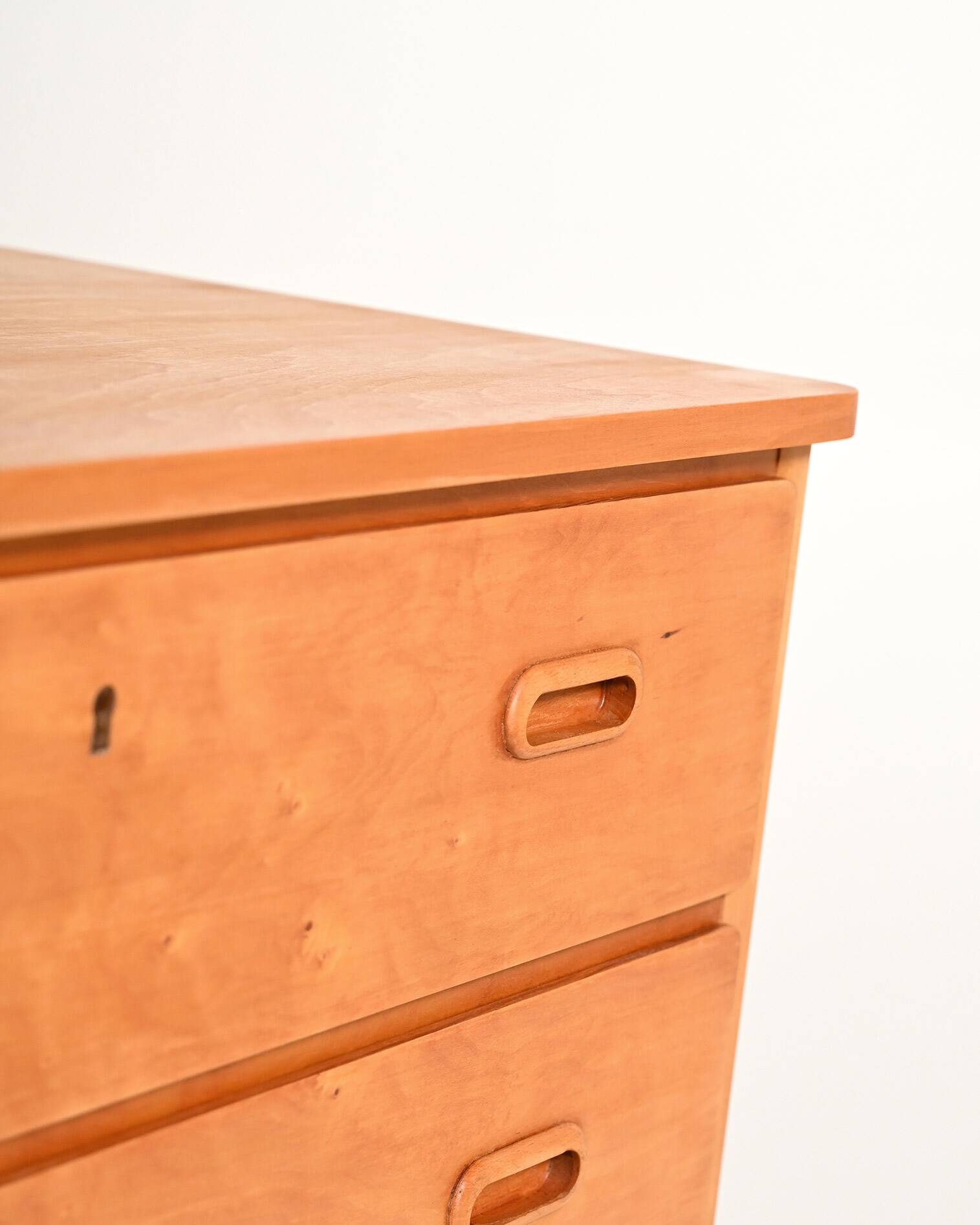 Scandinavian birch chest of drawers, 1950s–1960s