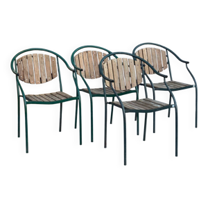 4 chaises de jardin /