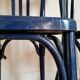 Duo de chaises bistrot anciennes bleues