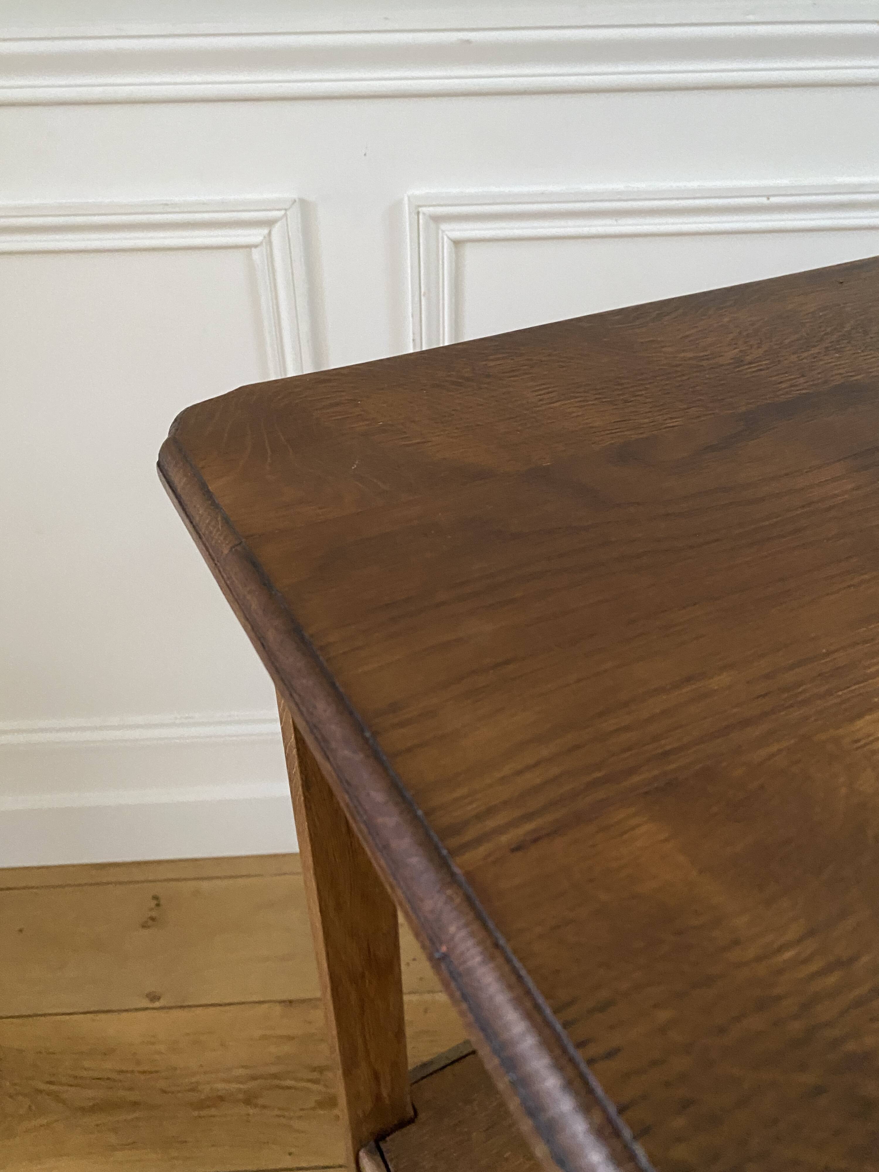 Console, meuble d'appoint vintage 1 tiroir, en bois massif