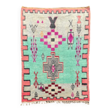 Large Moroccan Berber Carpet Boujad in Wool ideal Salon,