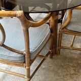 Ensemble table à manger et 4 chaises, 70s