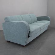 Newly Upholstered Art Deco Sofa / Folding Bed by Halabala, 1930s