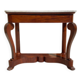 Restoration period mahogany console