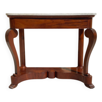 Restoration period mahogany console