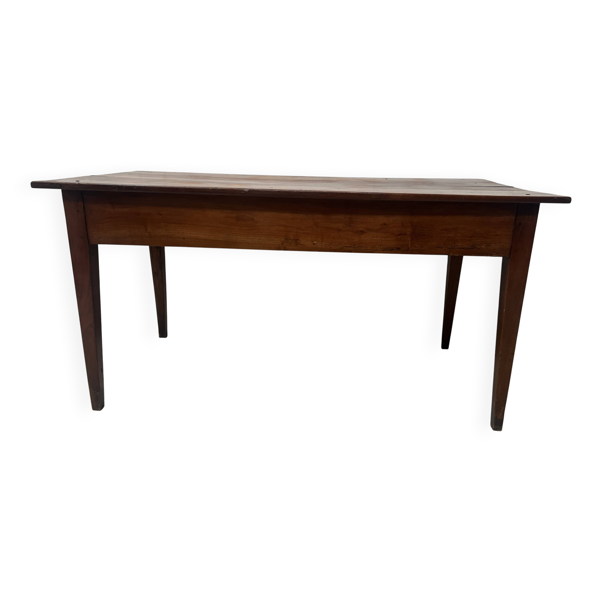 19th century cherry wood style farmhouse table